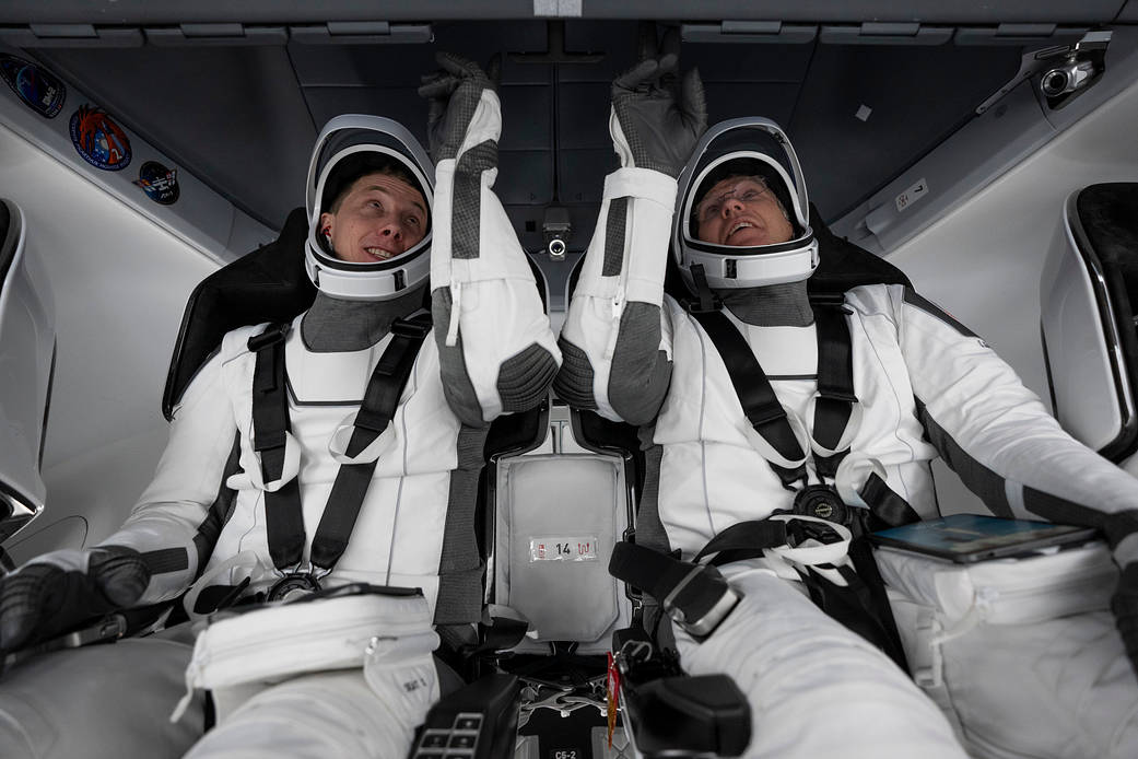 SpaceX Crew-6 crew members Warren "Woody" Hoburg and Stephen Bowen