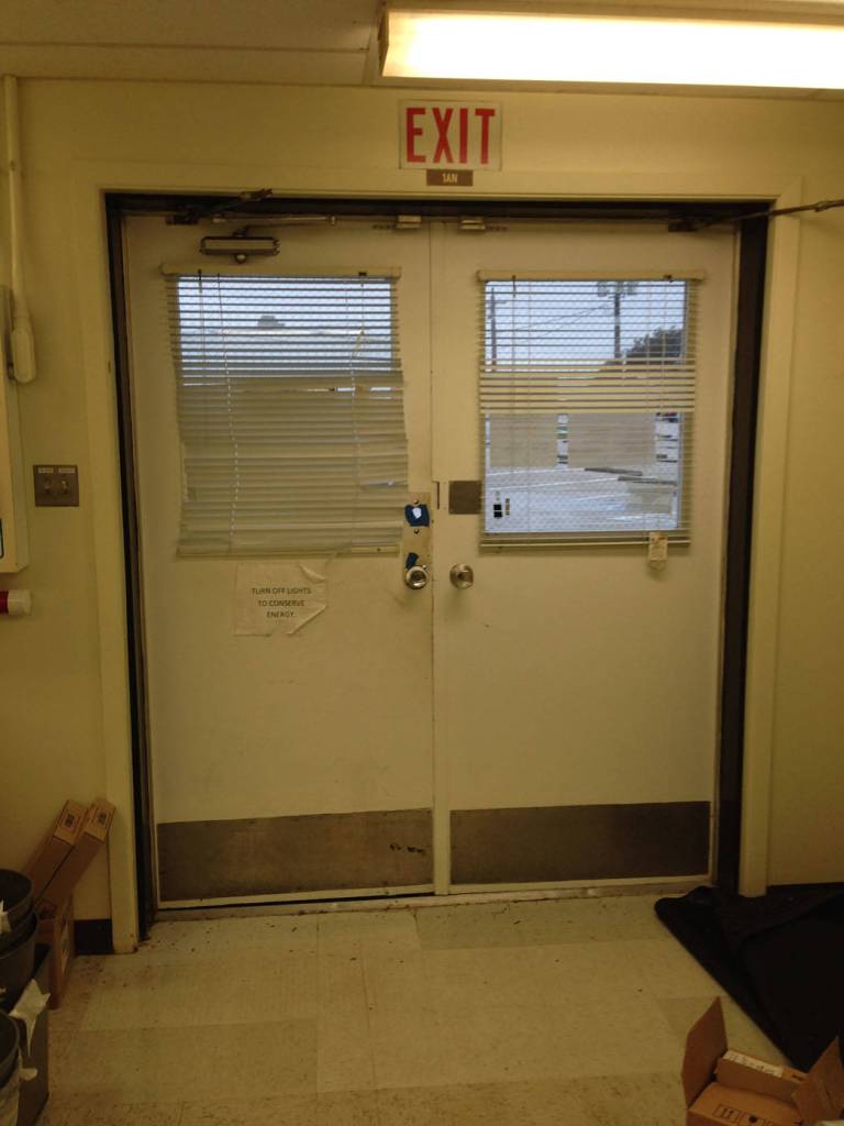 View from Inside Building 225 Front Door