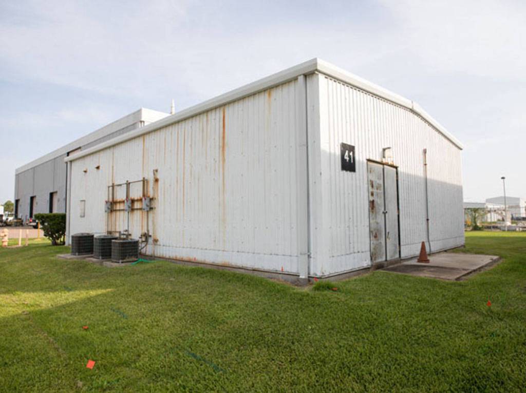 Corner of Building 41, Entrance to the Training Room – Looking Northwest