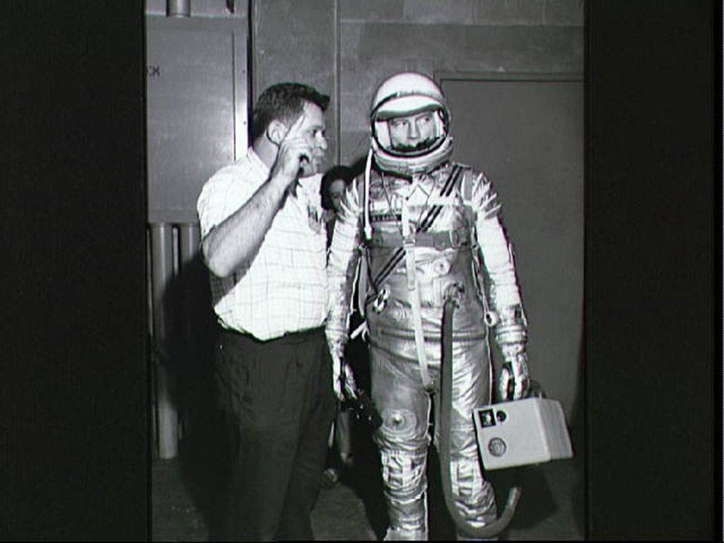 Astronaut Deke Slayton in his Pressure Suit in 1962