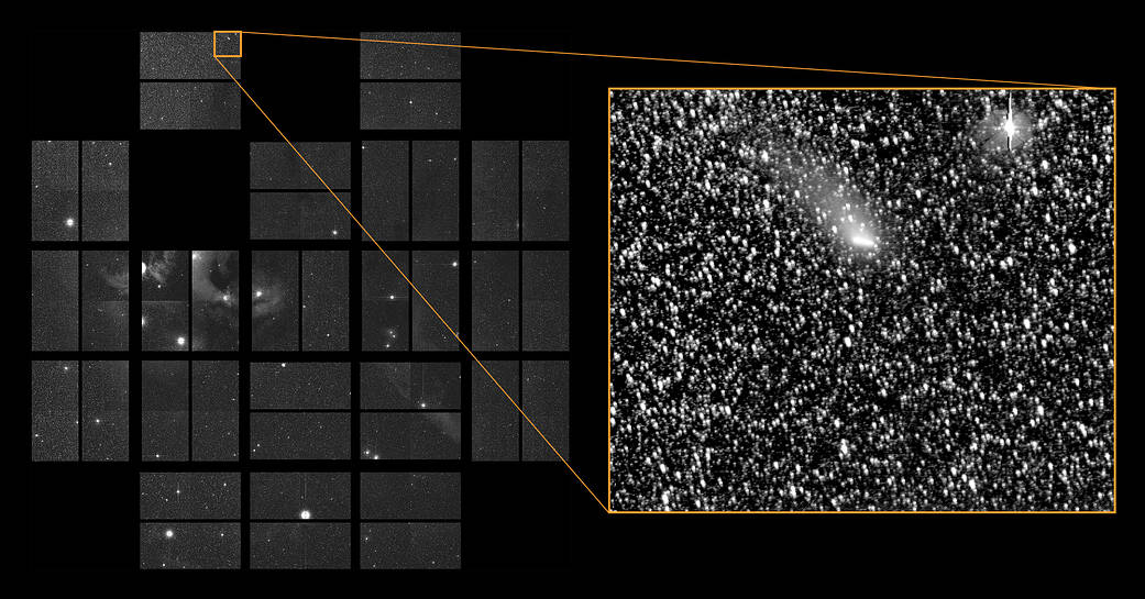 Comet Siding Spring passes through K2's Field-of-View