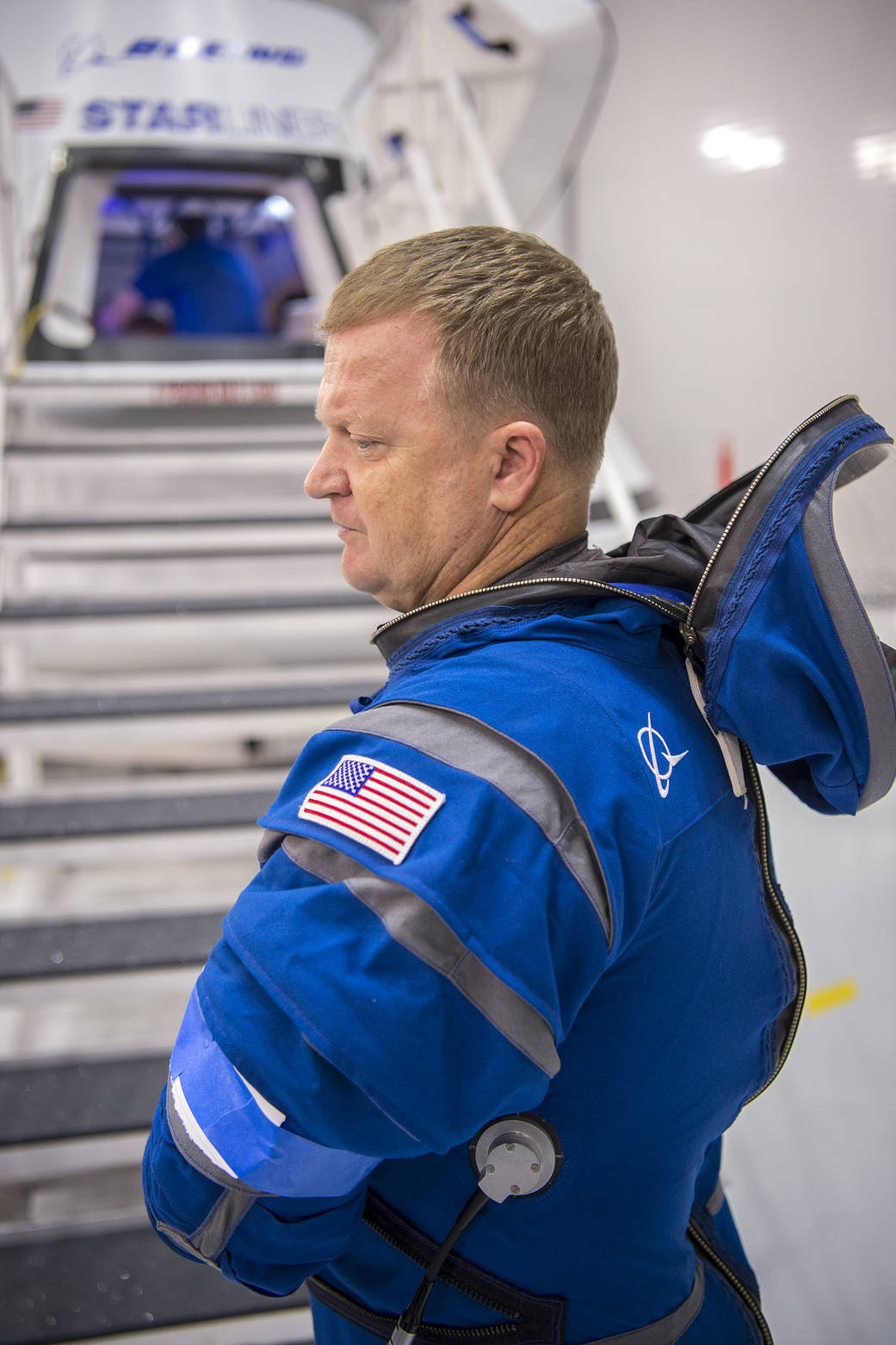 Eric Boe in Boeing Spacesuit