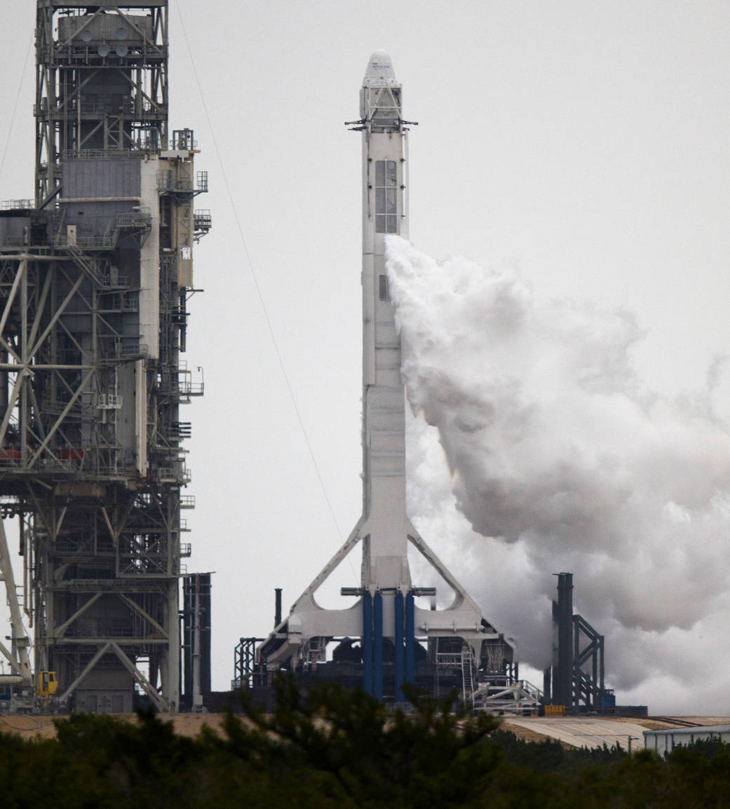 Falcon 9 Fueling Underway for SpaceX CRS-11