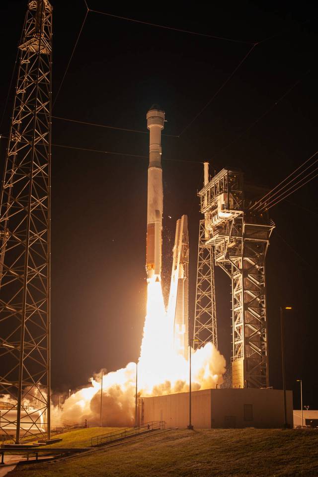 A two-stage United Launch Alliance Atlas V rocket lifts off from Space Launch Complex 41 at Cape Canaveral Air Force Station in Florida for Boeing’s Orbital Flight Test, Dec. 20, 2019. 