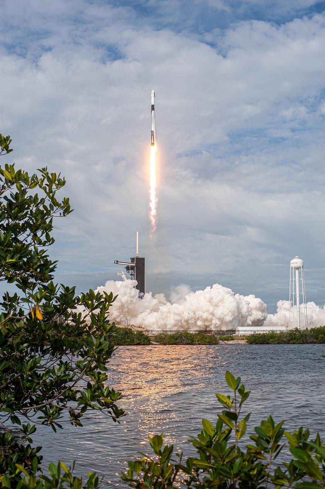 SpaceX Falcon 9 rocket lifts off from Launch Complex 39A at Kennedy Space Center at 10:30 a.m. EST on Jan. 19, 2020