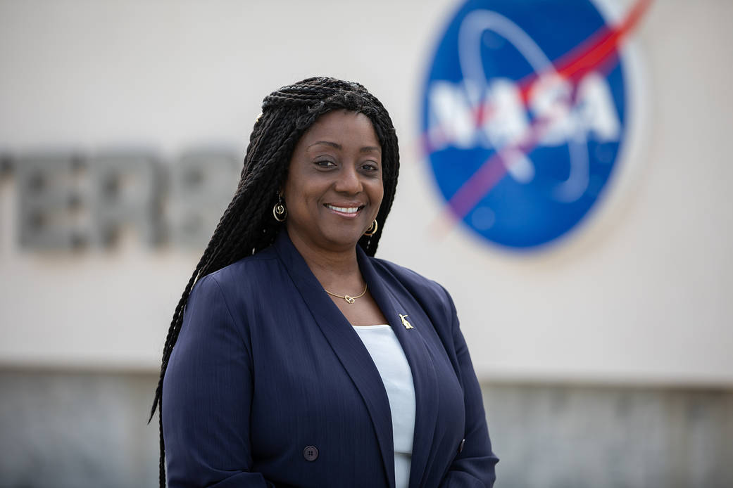 A photograph of Kennedy Space Center's Barbara Brown