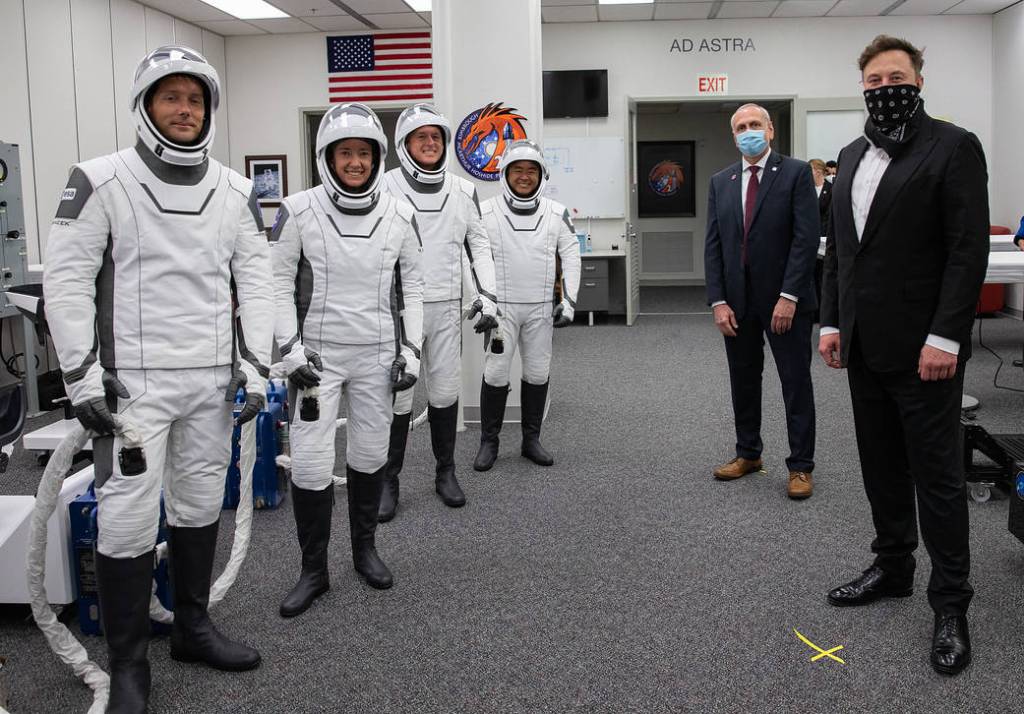 SpaceX Crew-2 Astronauts Suit Up