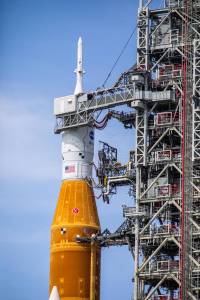 Engineers carefully consider placement of the markings to provide maximum value to the team while taking into account the thermal conditions they will experience during tanking and launch.