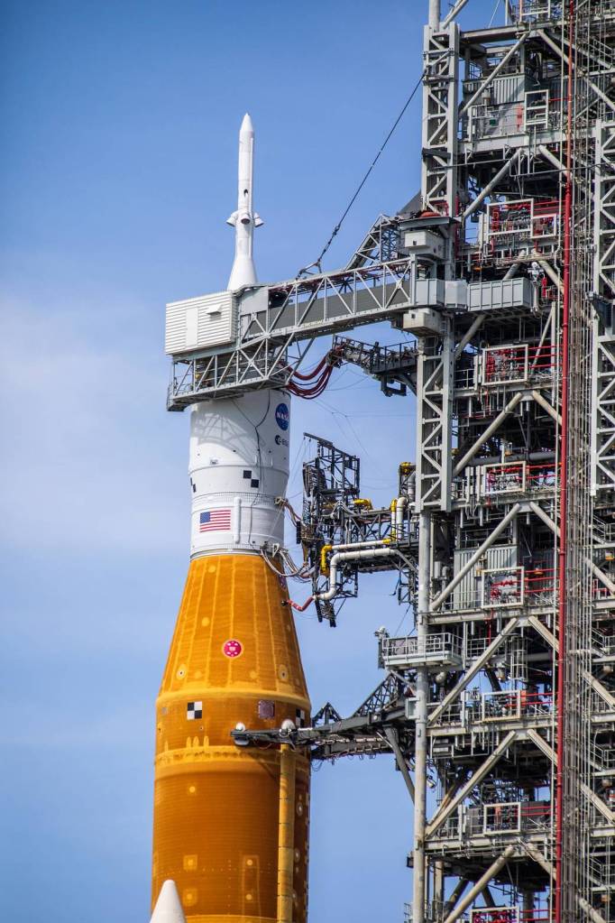 Engineers carefully consider placement of the markings to provide maximum value to the team while taking into account the thermal conditions they will experience during tanking and launch. 