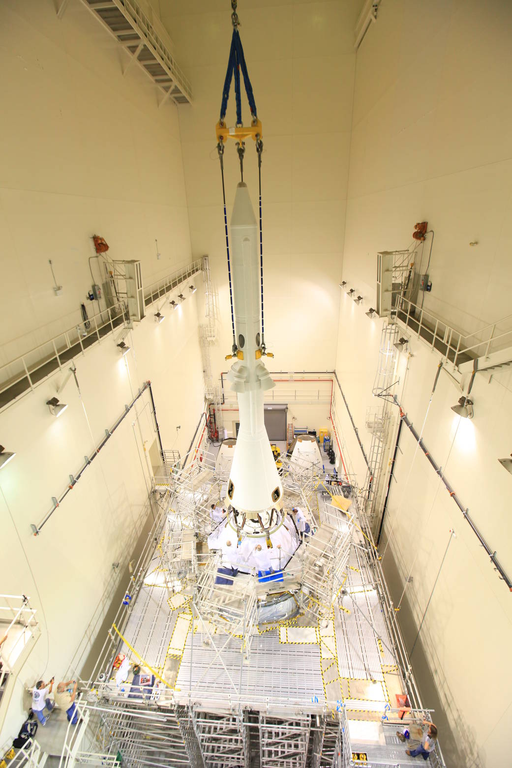 Orion's Launch Abort System Installed