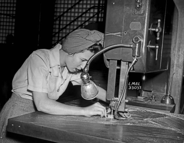 Woman at work at Langley Research Center