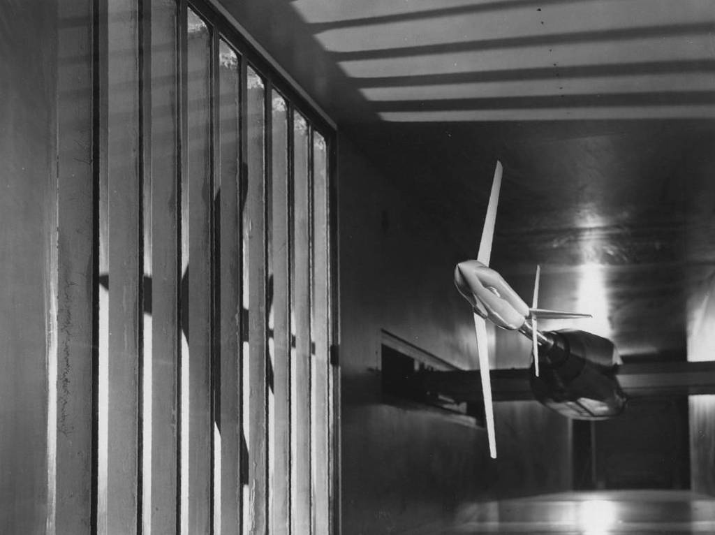 1956 test of the Bell X-2 in Test Section 2.