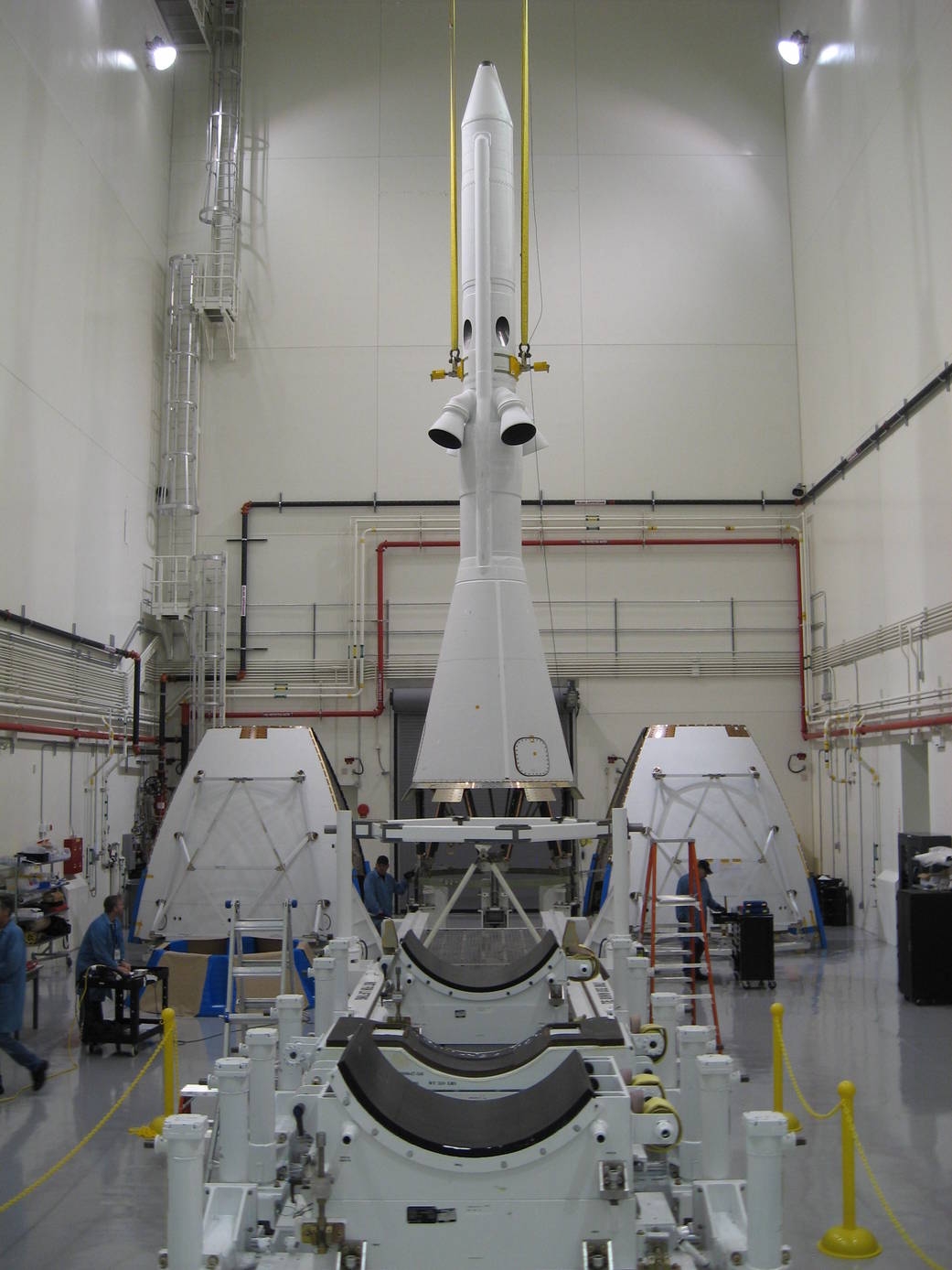 Orion Launch Abort System Rotated to Vertical Position