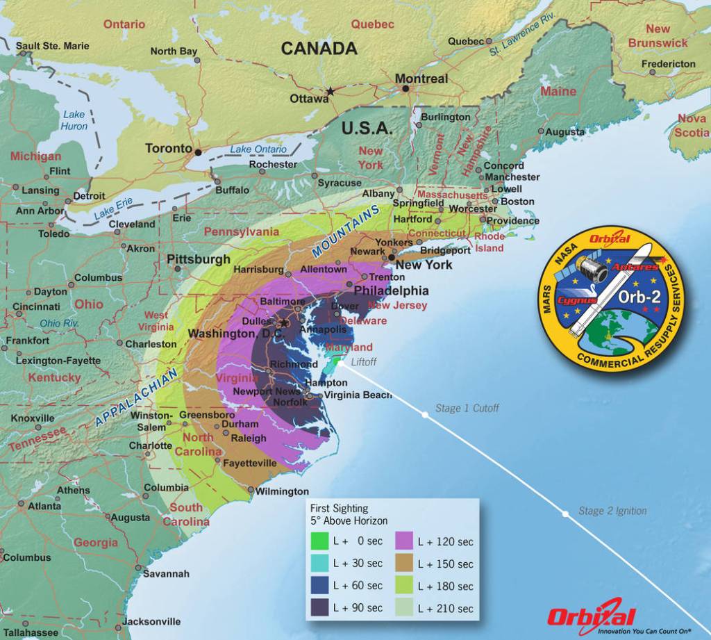 Launch Viewing Map – First Sight
