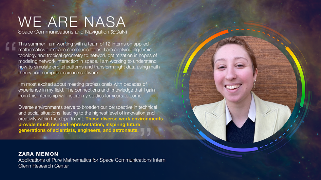 We Are NASA: Zara Memon, Mathematics Intern at Glenn Research Center