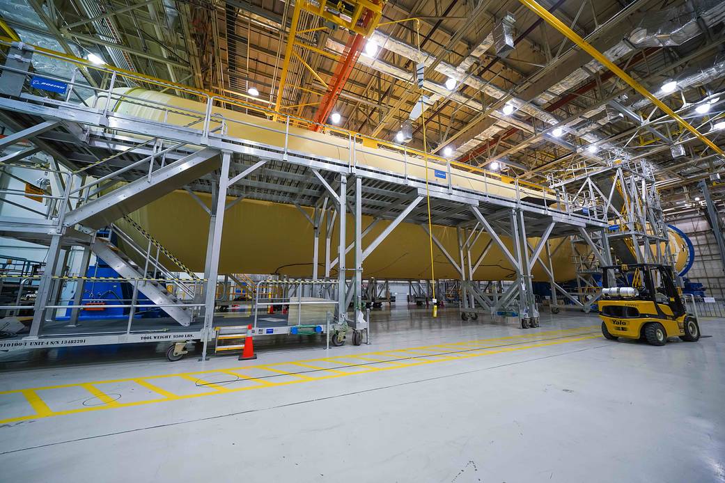 Four of the five major core stage structures of SLS will be assembled here.