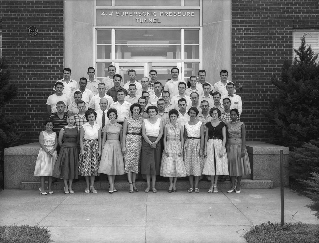 4'x4' Supersonic Pressure Tunnel Staff with Mary W. Jackson