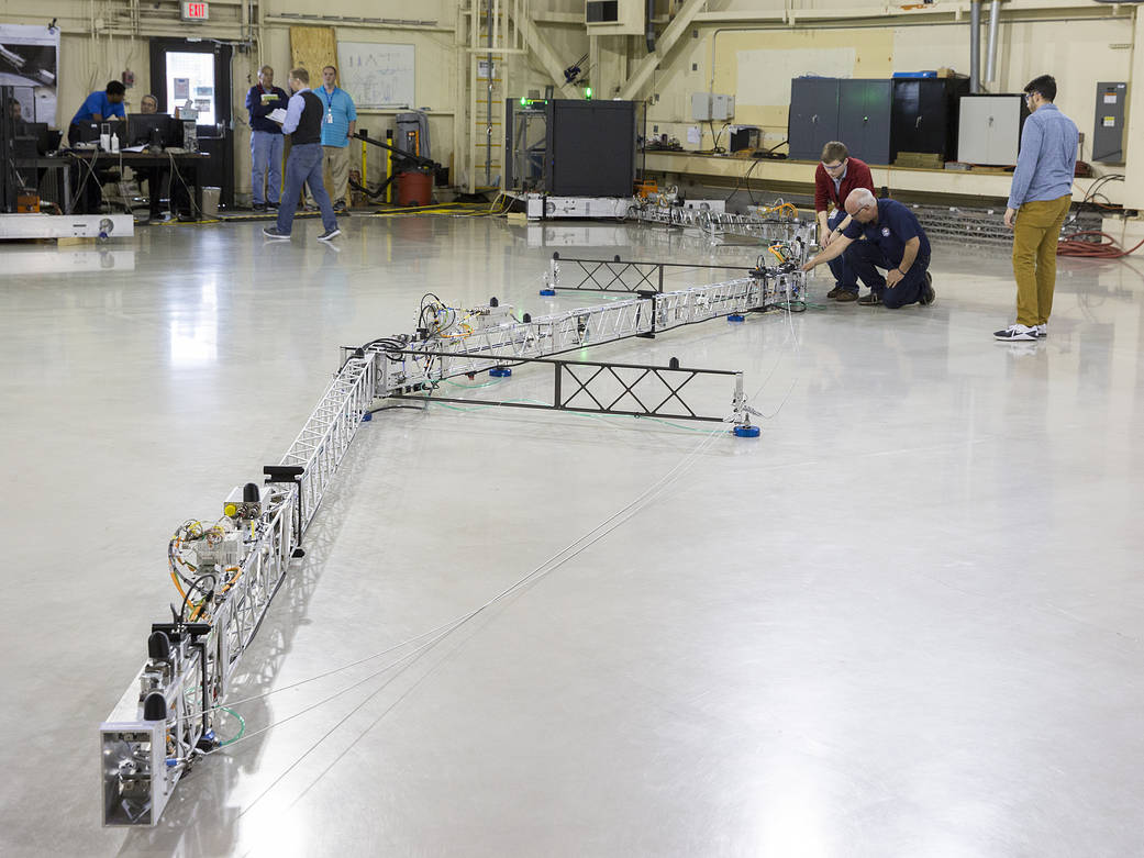 TALISMAN robotic arm tested at NASA's Langley Research Center