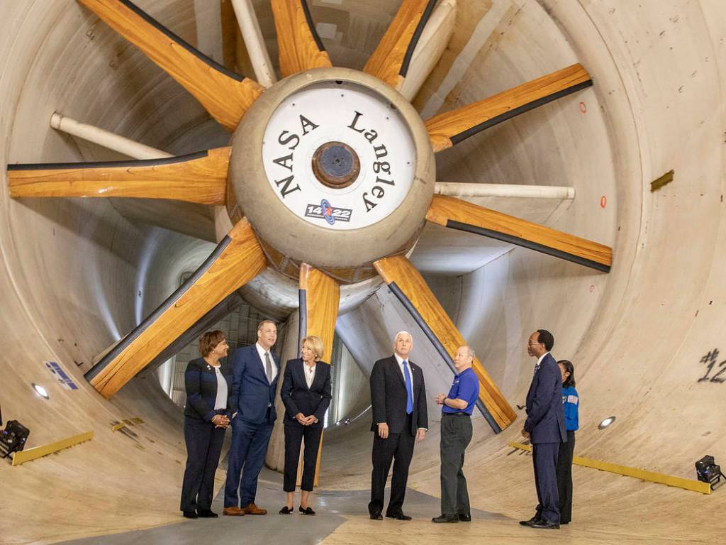 Vice President, NASA Administrator Visit Langley Research Center