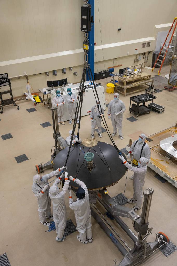 NASA’s Lucy High Gain Antenna Up Close