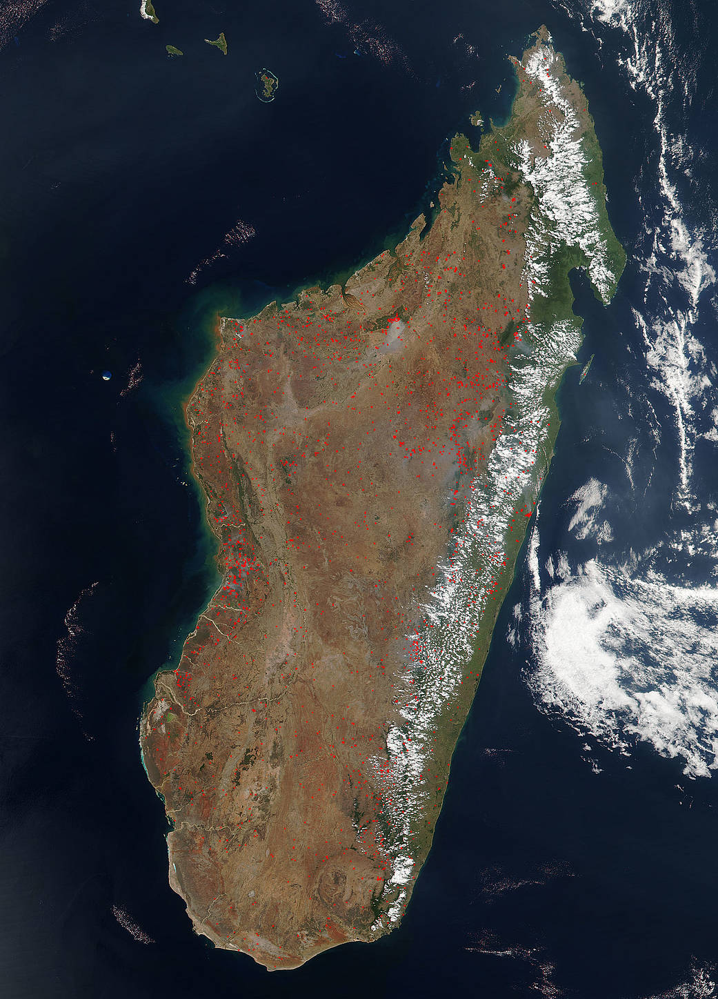 Fires in Madagascar