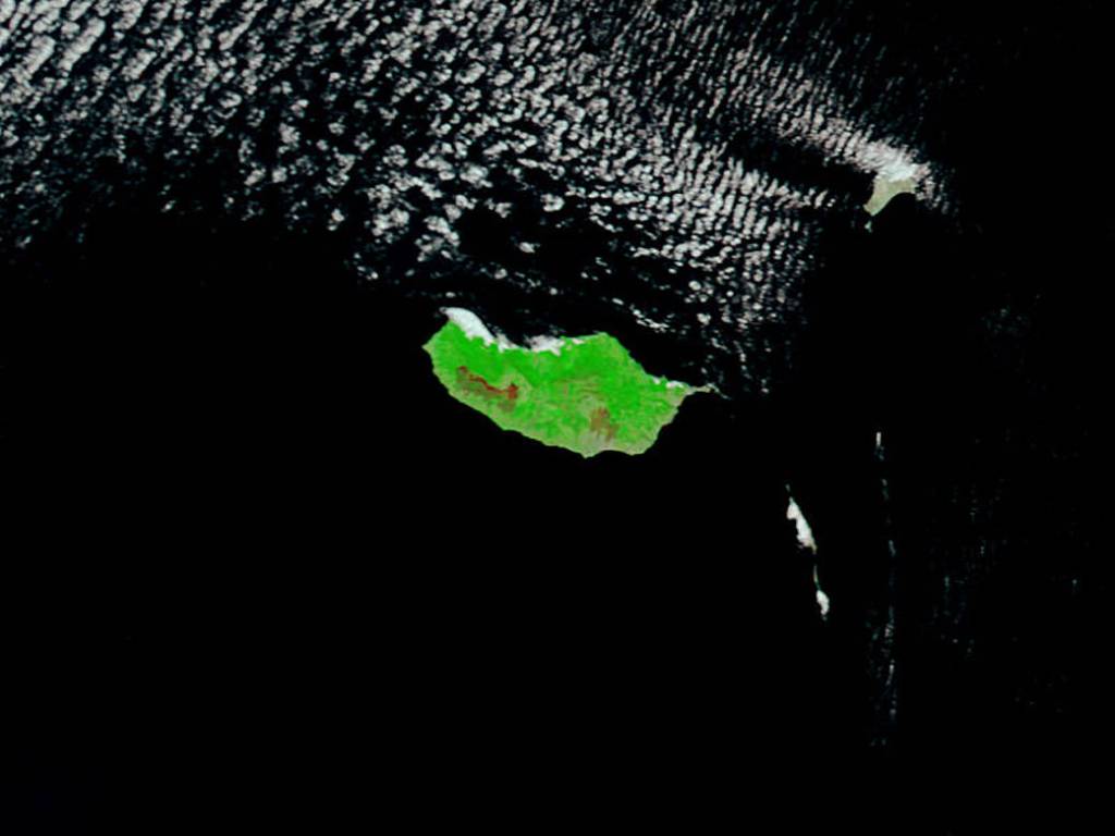 Burn Scars on Portugal’s Madeira Island