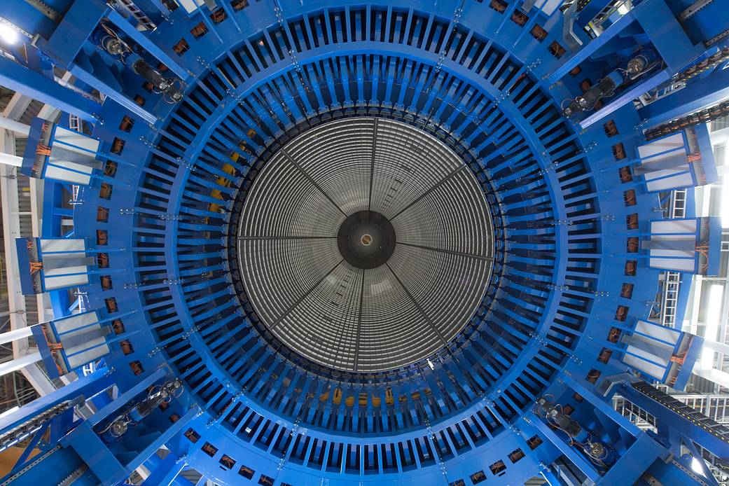 nearly complete fuel tank for NASA’s powerful, new rocket—the Space Launch System
