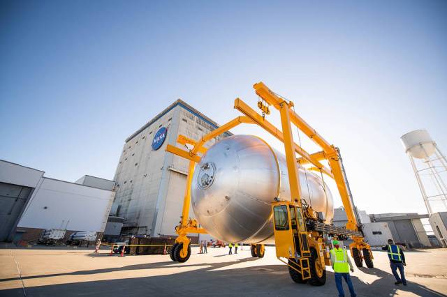 Artemis II propellant tanks for NASA’s Space Launch System rocket moving to the next phase of manufacturing at NASA’s Michou