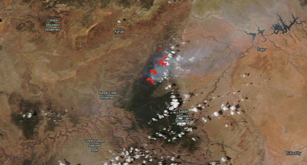 Mangum fire in Arizona