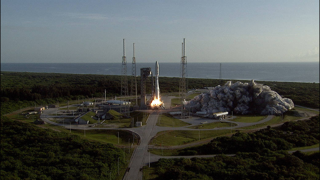The Atlas V rocket launches with NASA's Mars Perseverance rover on July 30, from Space Launch Complex 41.