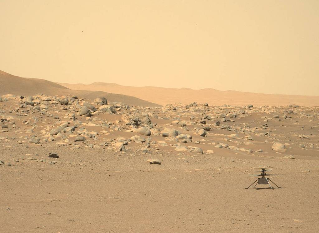 Ingenuity helicopter on Mars