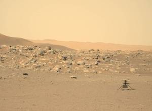 Ingenuity helicopter on Mars