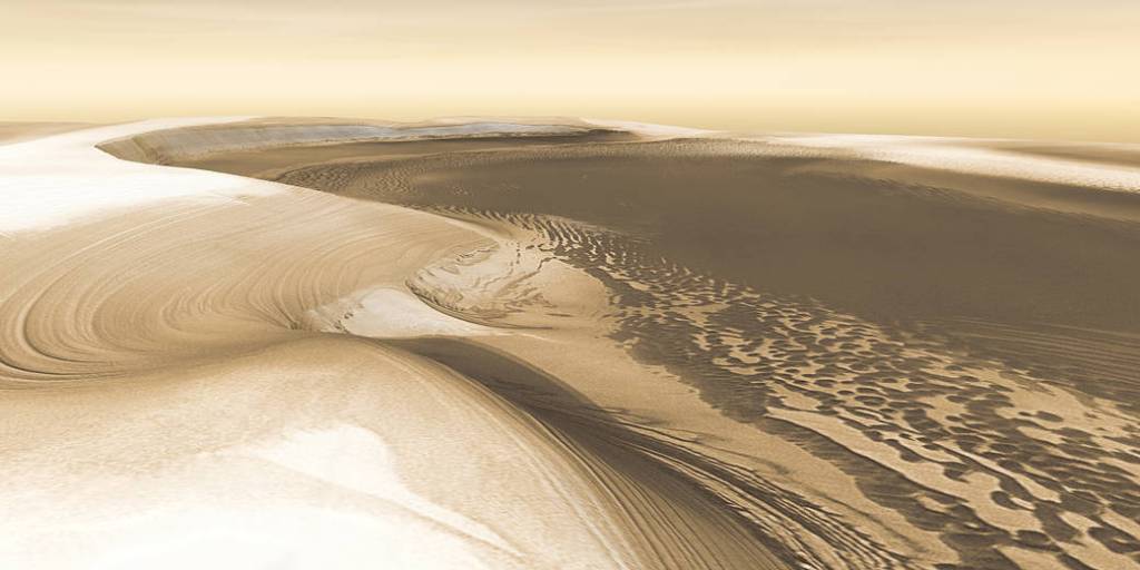 Chasma Boreale and North Polar Ice Cap of Mars