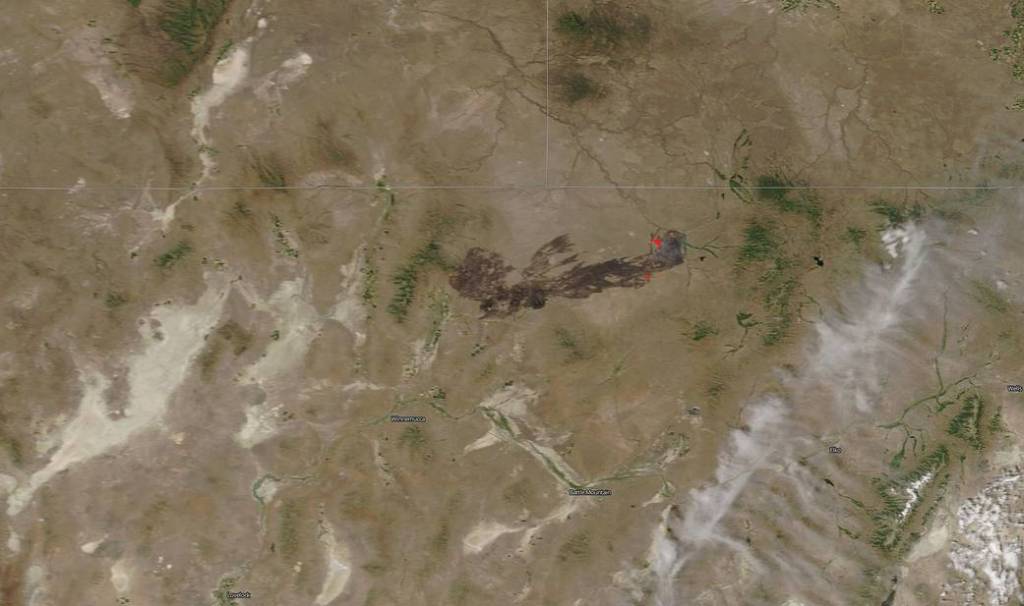 Martin Fire in Nevada Is 57 Miles Long
