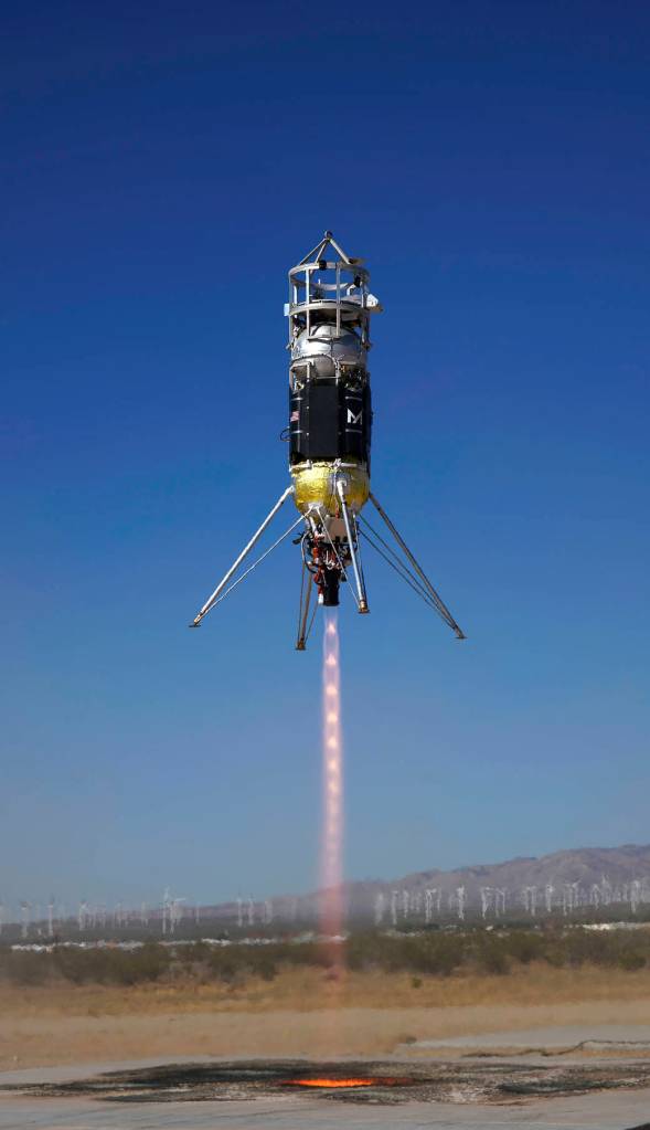 A terrain relative navigation system tested on a Masten rocket.