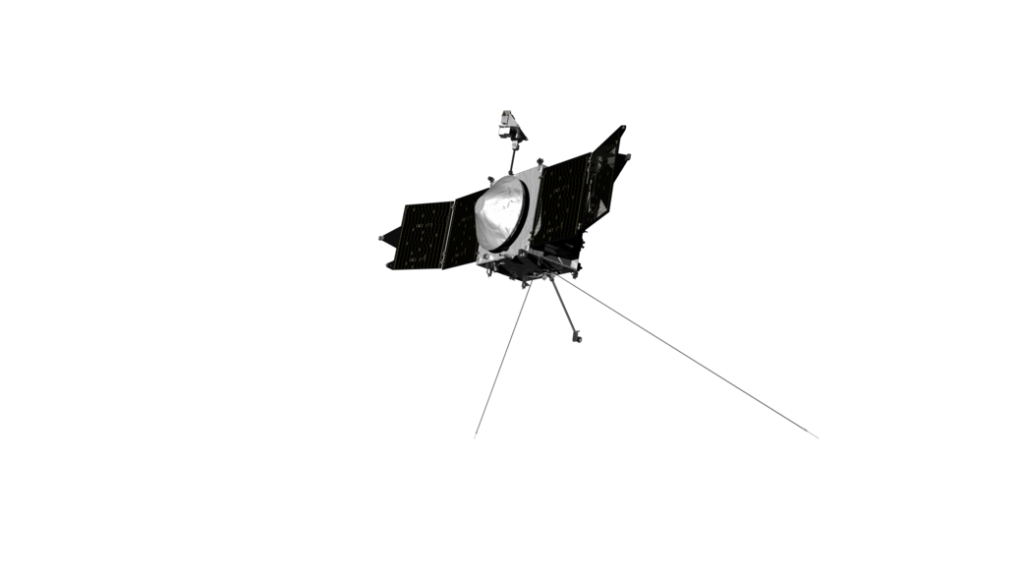 MAVEN Spacecraft Digital Model: Transparent Background