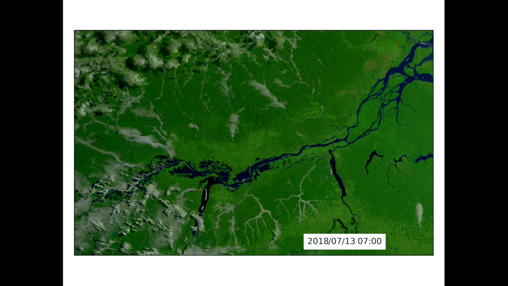 Diurnal variations in reflectance over Amazon as seen by GOES-ABI