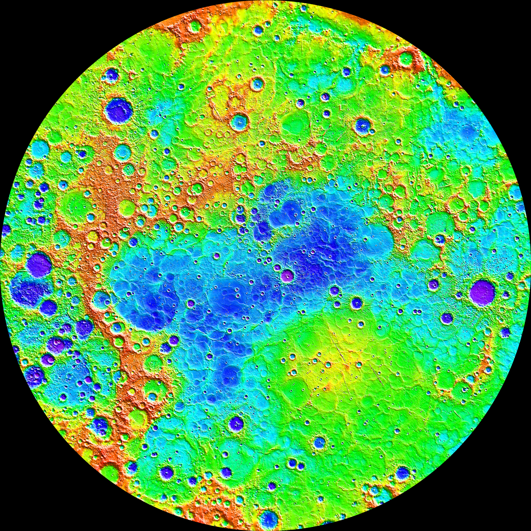 topography of Mercury's northern hemisphere 
