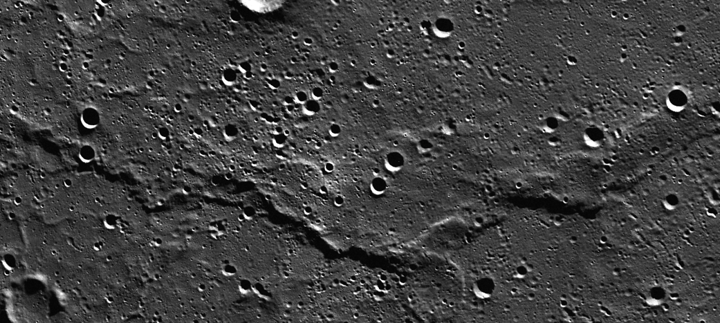 unnamed ridge in the northern volcanic plains of Mercury