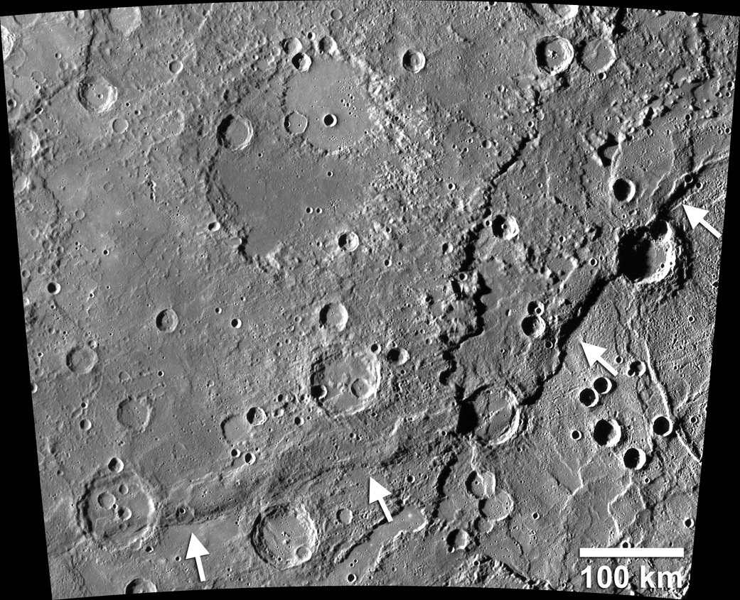 Enterprise Rupes, the largest lobate scar