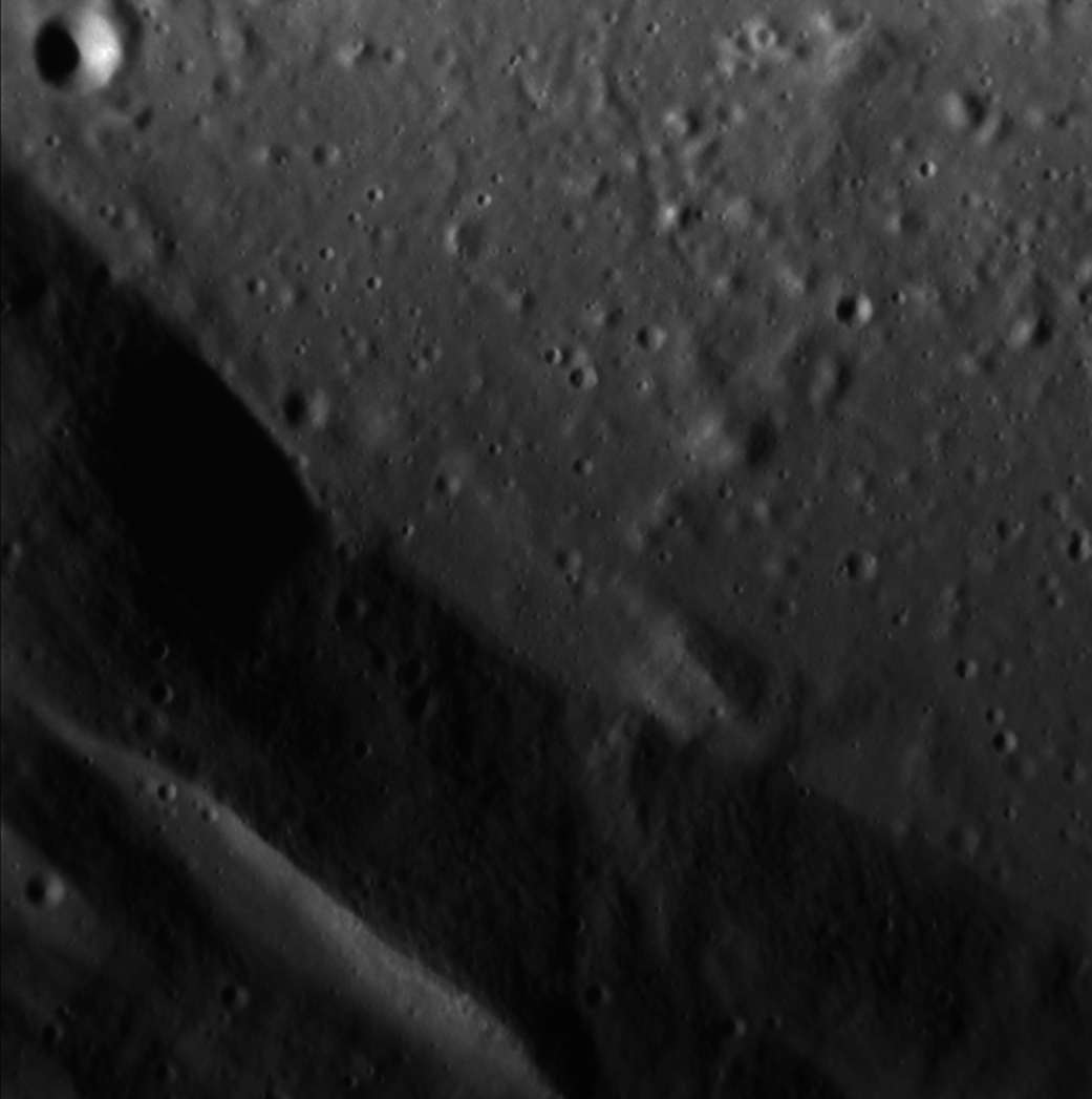 Impact crater floor