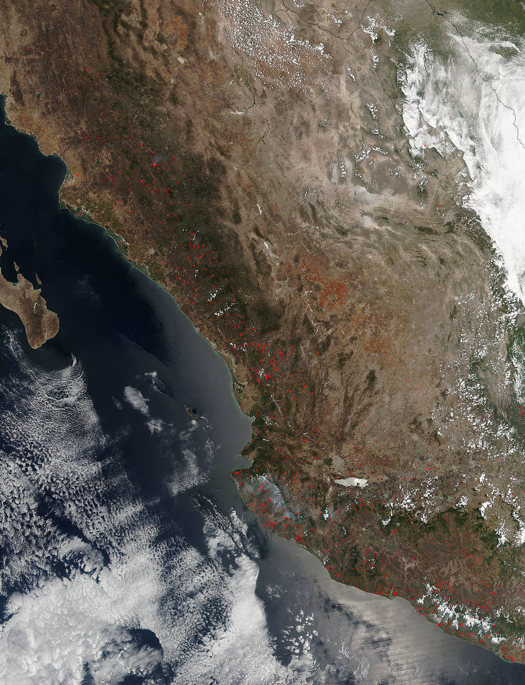 Fires in Western Mexico