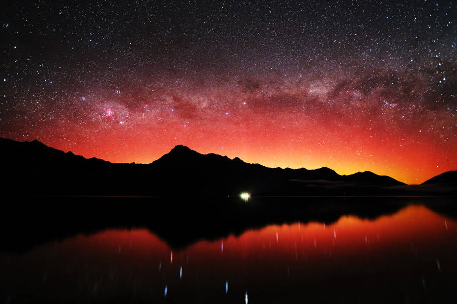 Aurora seen in Queenstown, New Zealand on Oct. 3, 2013.