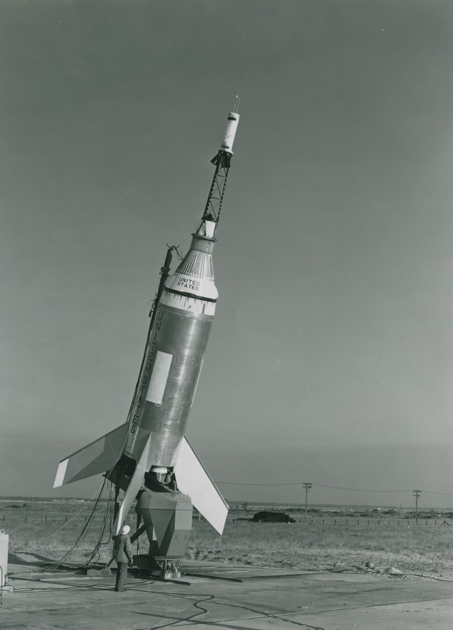 Wallops supported the first human spaceflight program, Project Mercury, by launching Rhesus monkeys aboard Little Joe rockets to study the effects of stress during spaceflight.