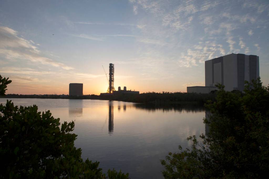 Mobile Launcher at Sunrise