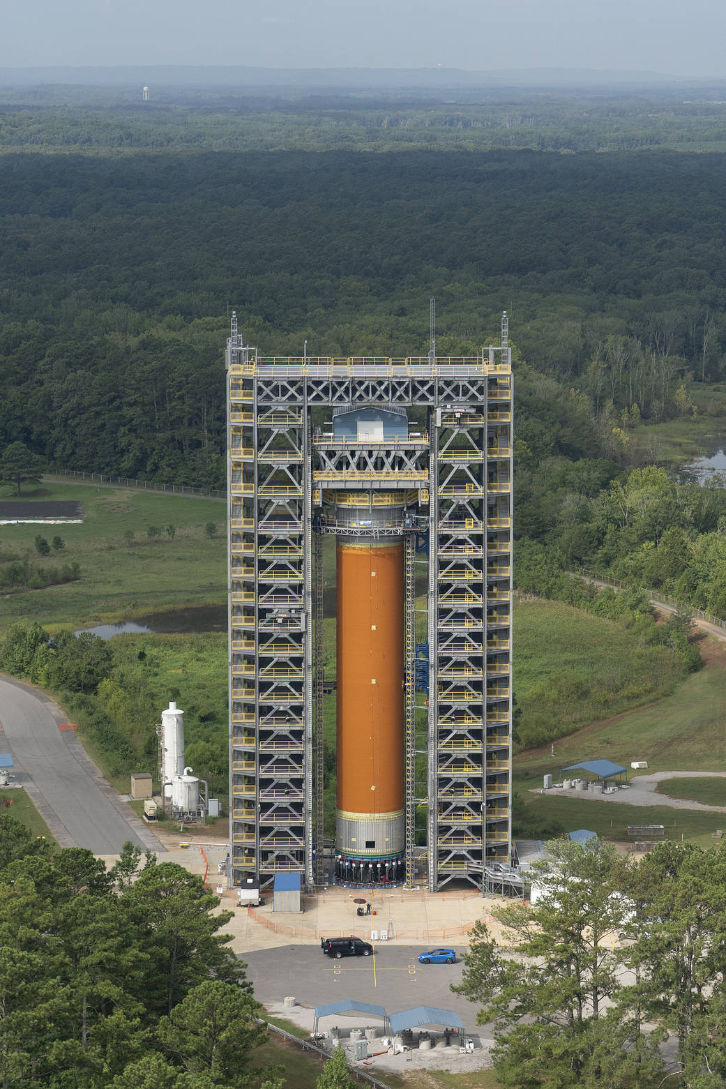 Aerial of MSFC LH2 Test Stand