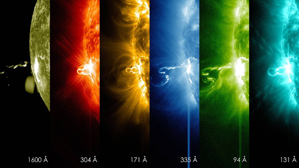 On Feb. 24, 2014, the sun emitted a significant solar flare, peaking at 7:49 p.m. EST. These Solar Dynamics Observatory images f