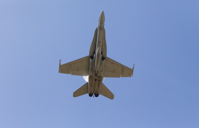 NASA F-18 airplane