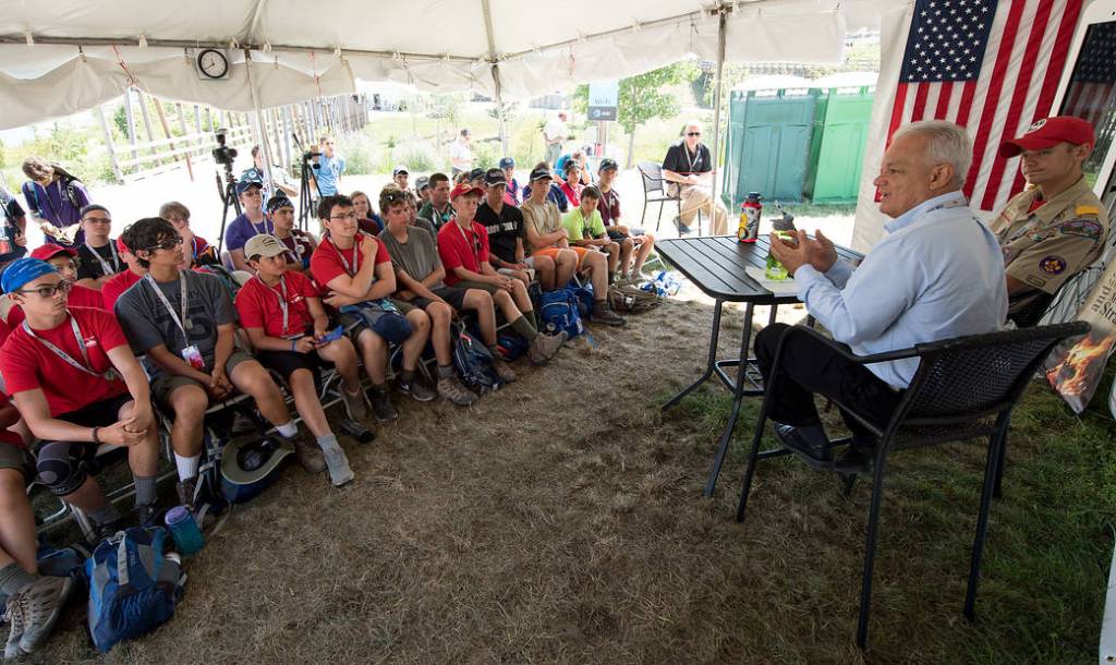 NASA Acting Chief Technologist Douglas Terrier Talks to Boy Scouts at the Boy Scouts of America National Jamboree