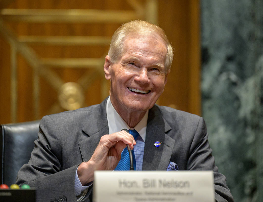NASA Administrator Bill Nelson testifies before the Senate Appropriations’ Commerce, Justice, Science, and Related Agencies subcommittee during a hearing on NASA’s budget request on June 15, 2021, at the Dirksen Senate Office Building in Washington.